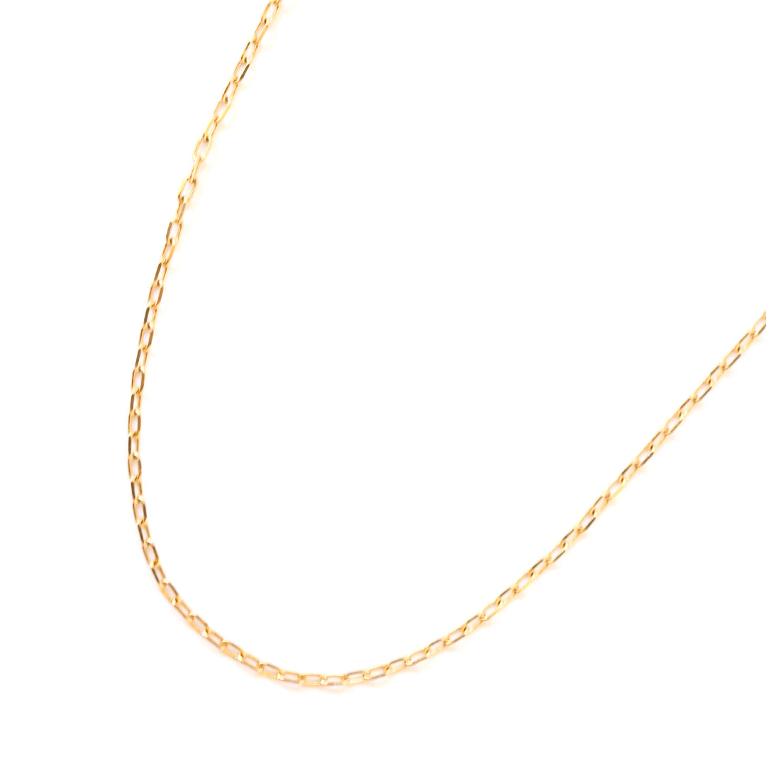 【ビズー公式】ゴールド チェーン 40cm K18(18金) ネックレス リサ | 希少石カラーストーンのジュエリー