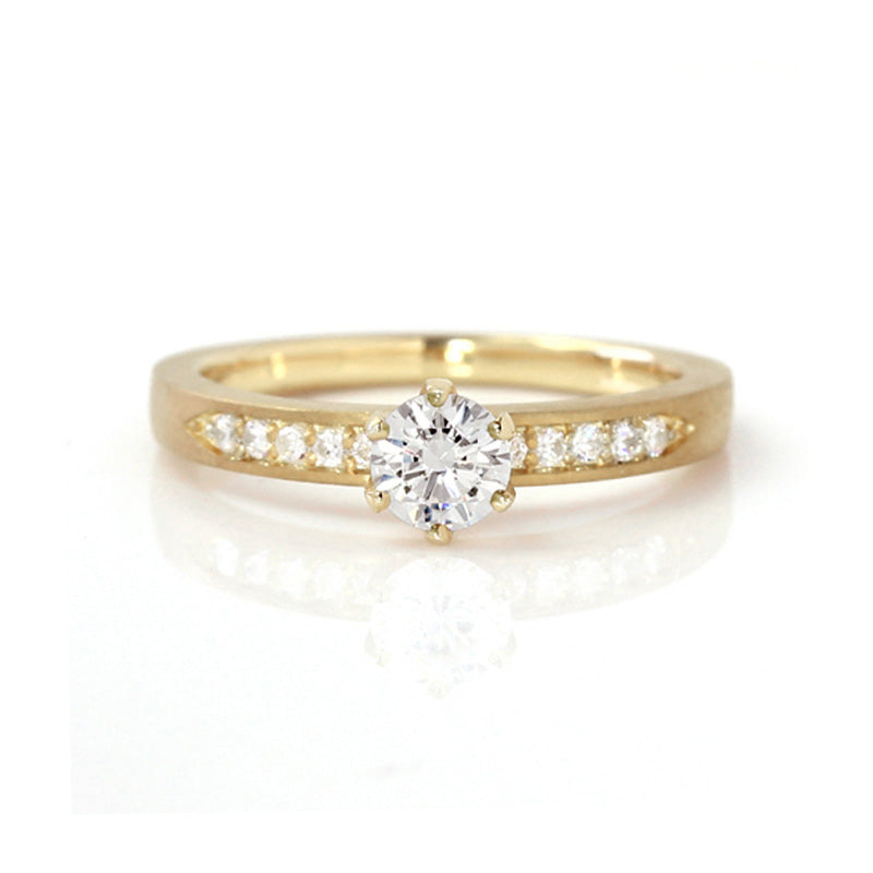 ダイヤモンド K18/PTリング・エタニティ