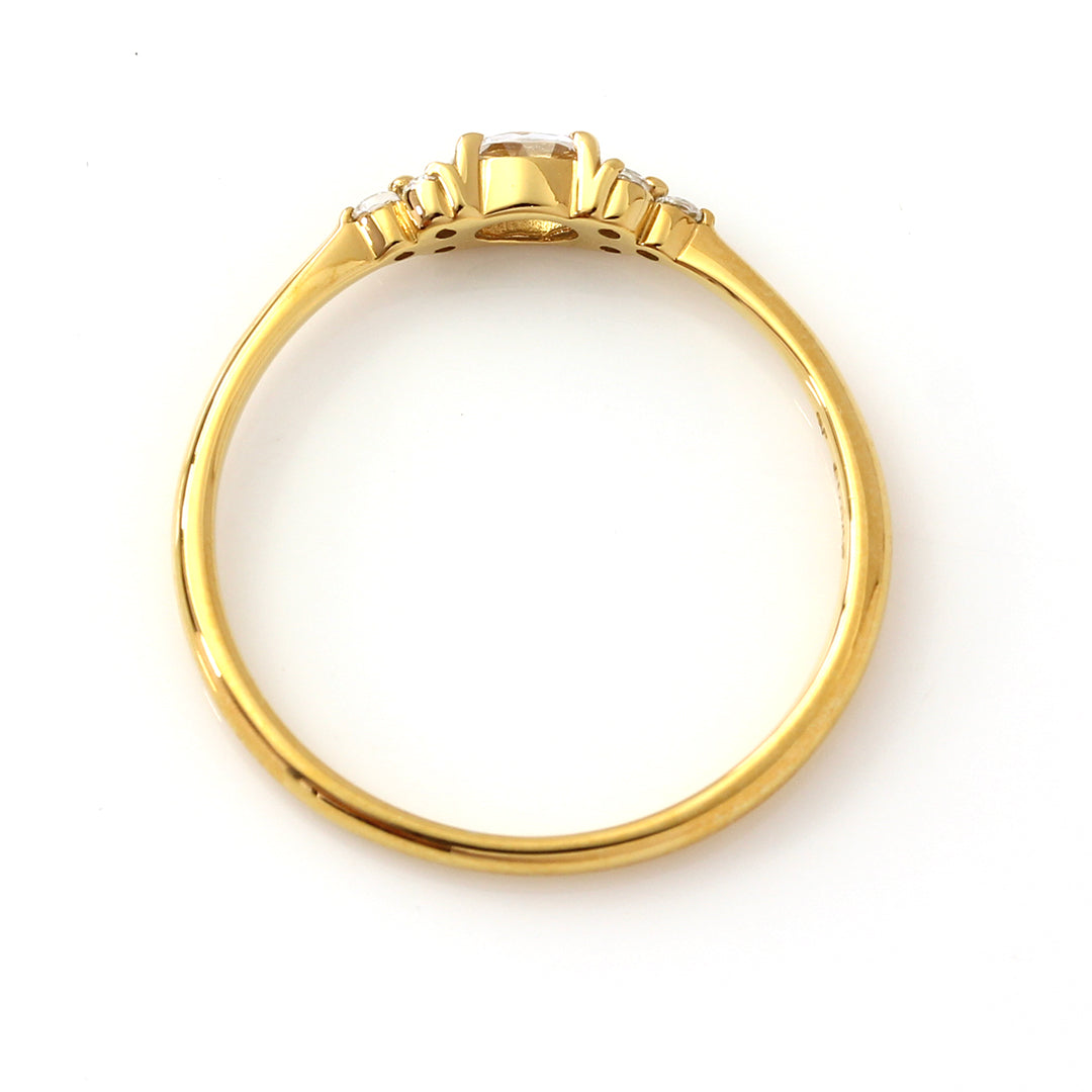 ダイヤモンド(SIクラス相当) K18/PTリング・フラヴィ