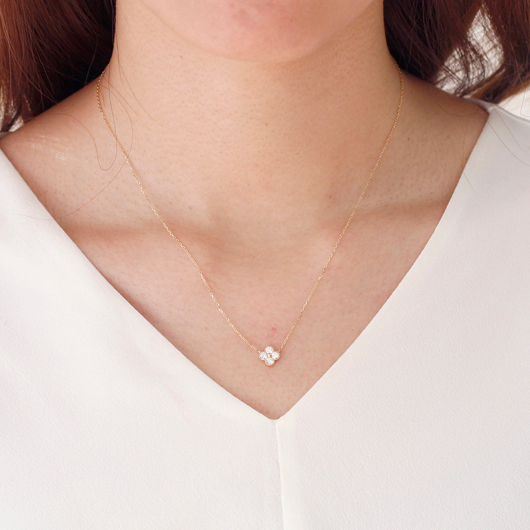 ダイヤモンド(SIクラス相当) K10/K18/PTネックレス・アナイス