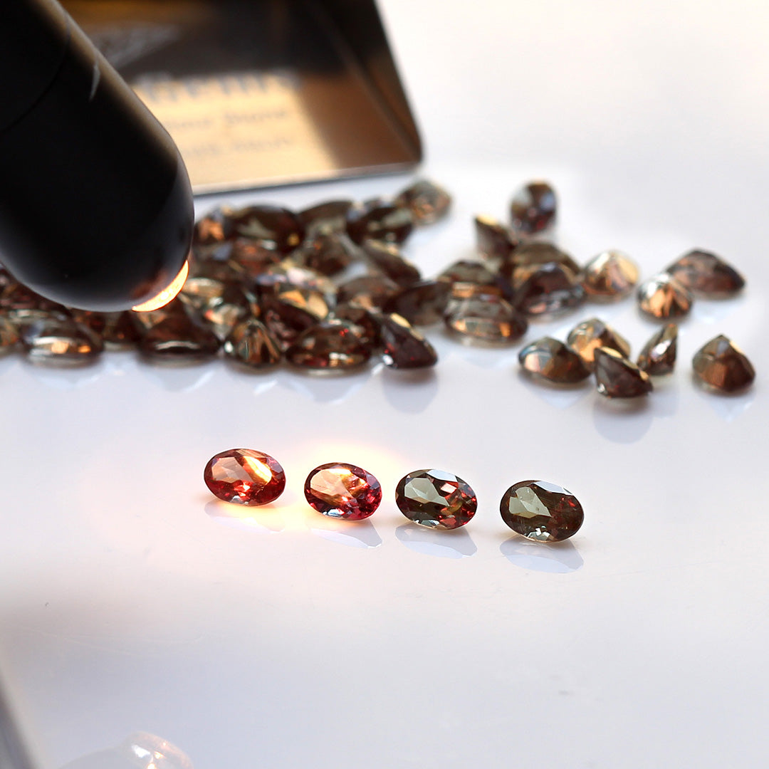 カラーチェンジガーネット×ダイヤモンド K10/K18/PTペンダントトップ・フラヴィ