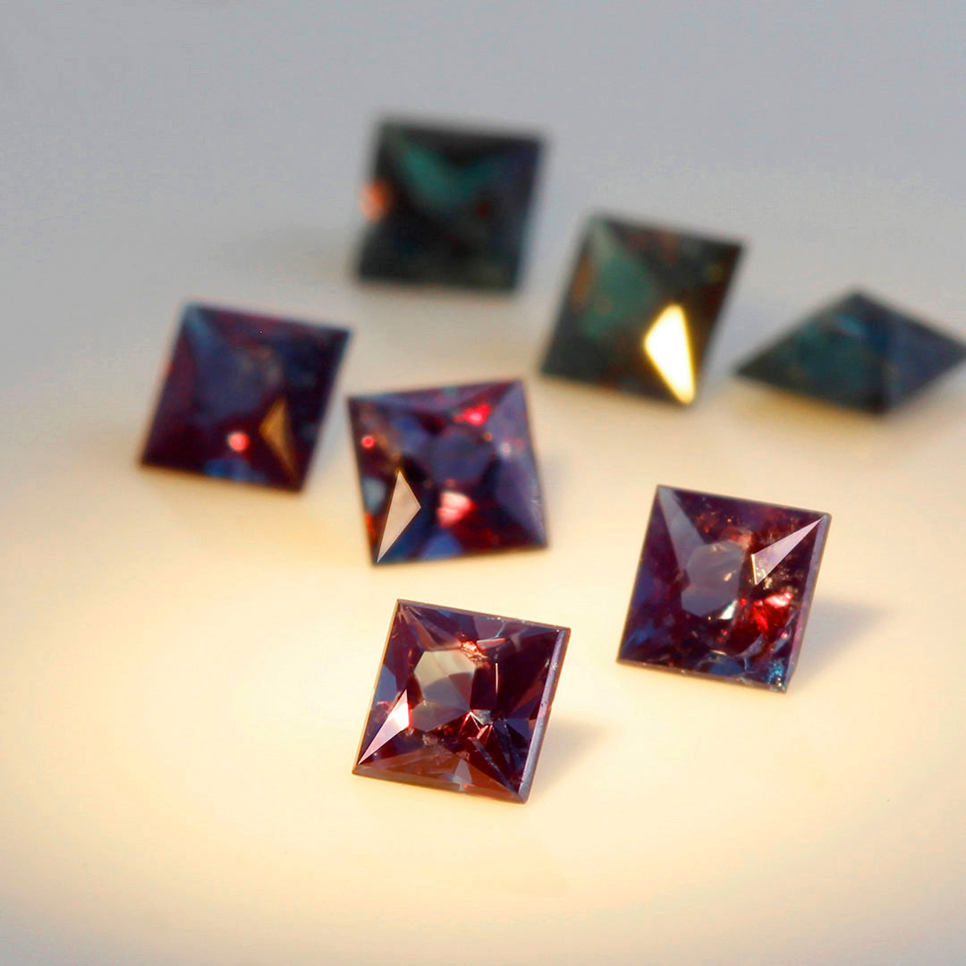 【在庫限り・即日発送】アレキサンドライト×ダイヤモンド K18/PTリング・リディ