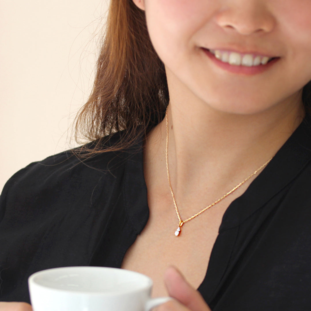 ダイヤモンド(SIクラス相当) K18/PTペンダントトップ・フラヴィ