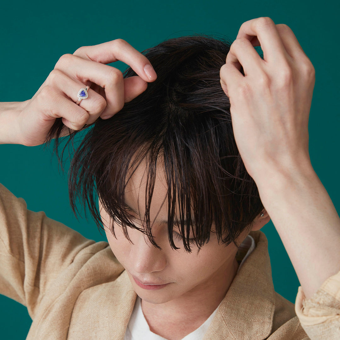 【在庫限り・即日発送】タンザナイト×ホワイトトパーズ SV925リング・ヴィヴ