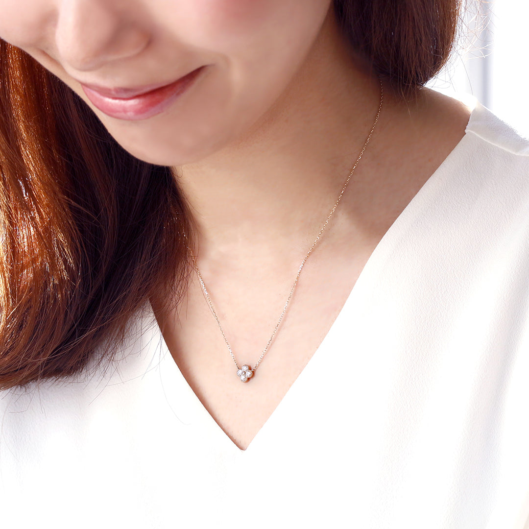 ダイヤモンド(SIクラス相当) K10/K18/PTネックレス・アナイス