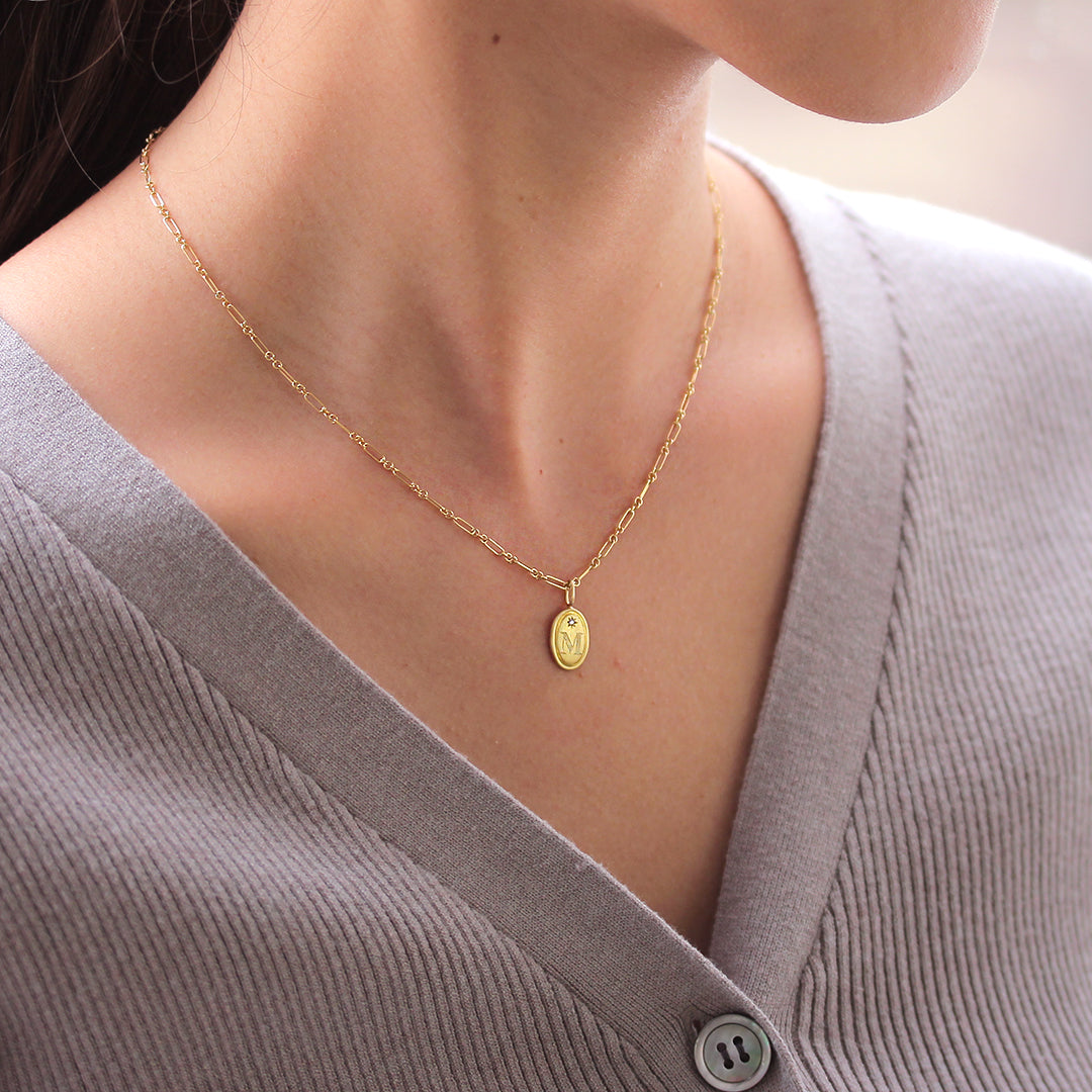 K18ネックレス・フィガロ(60cm)