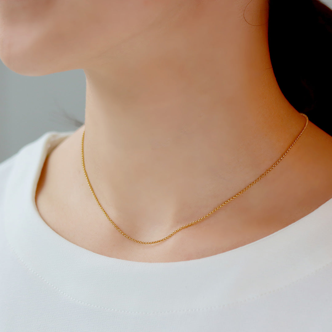 【在庫限り・即日発送】K18ネックレス・ラフィニー