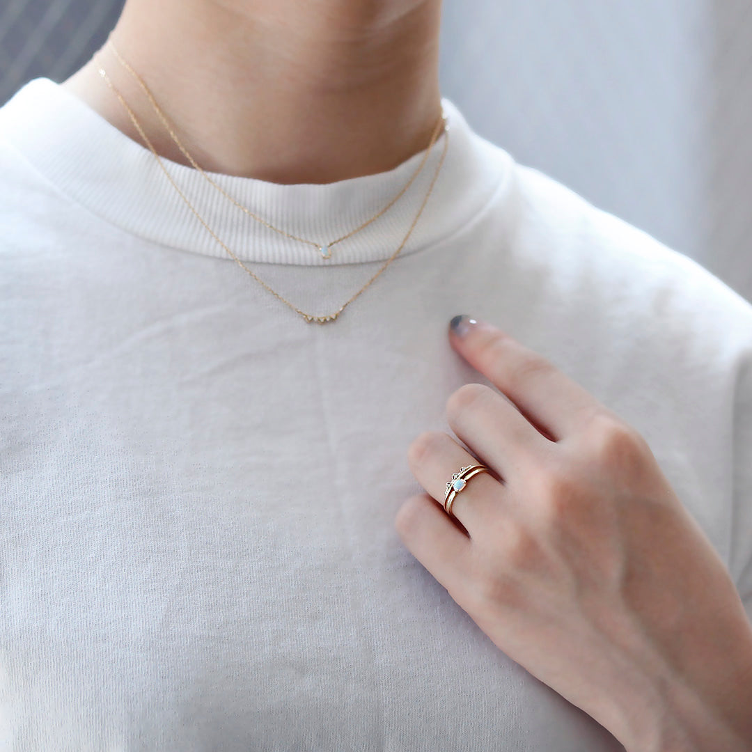 【在庫限り・即日発送】オパール K10ネックレス・シュピネ