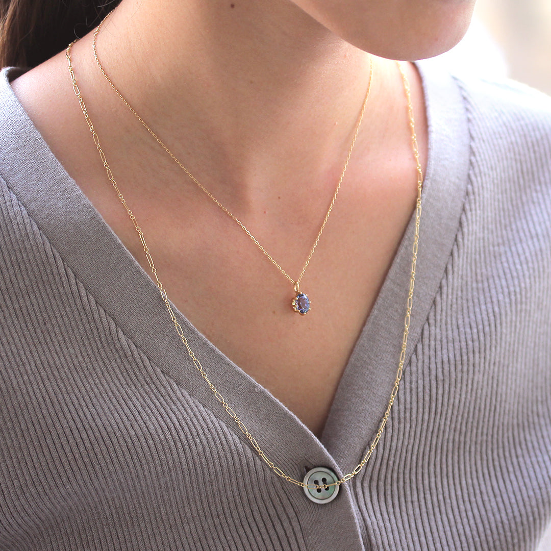 K18ネックレス・フィガロ(60cm)