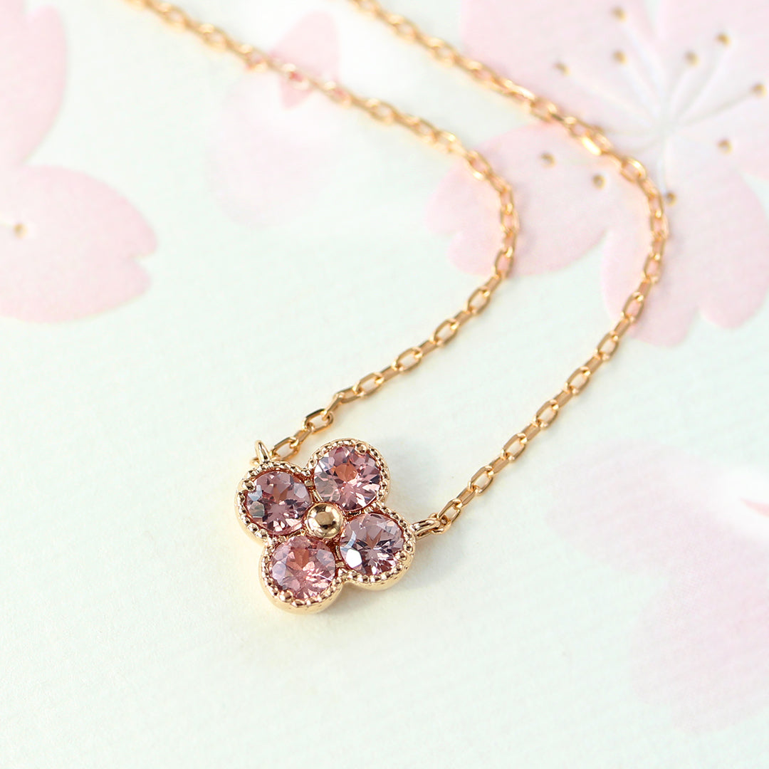 【即日発送】シャンパンガーネット(タンザニア産) K10ネックレス・アナイス
