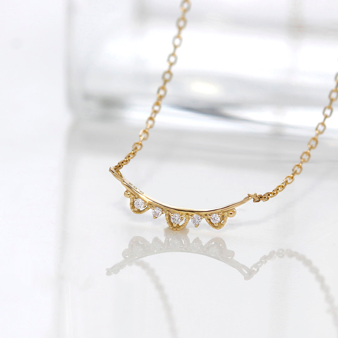 【在庫限り・即日発送】ダイヤモンド K10ネックレス・クロヌ