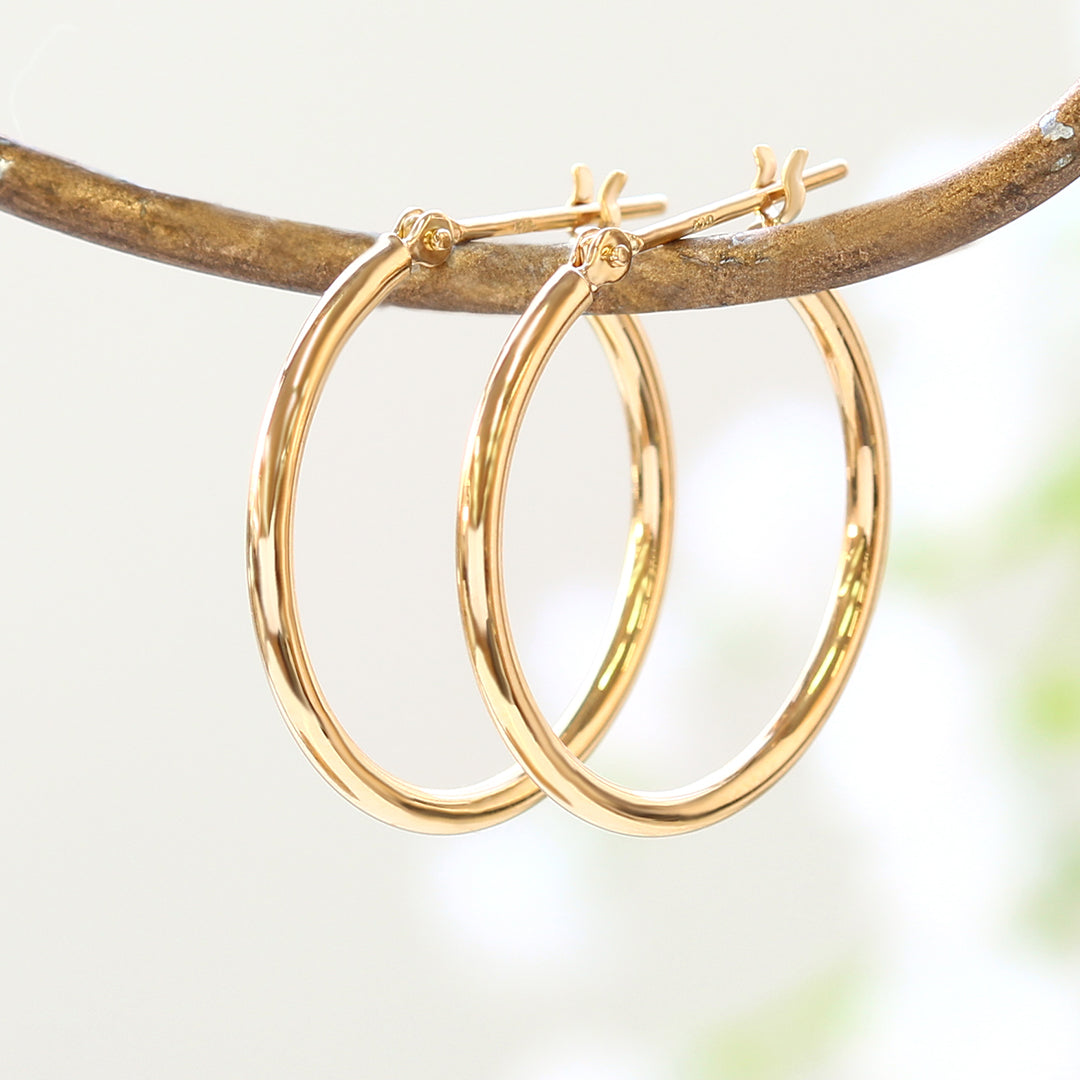 【在庫限り・即日発送】K18/PTピアス・アリア(20mm)