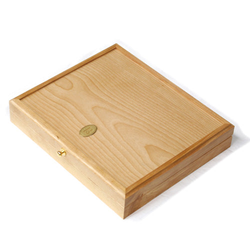 【即日発送】天然木製ジュエリーボックス(ラージサイズ・アイボリー)