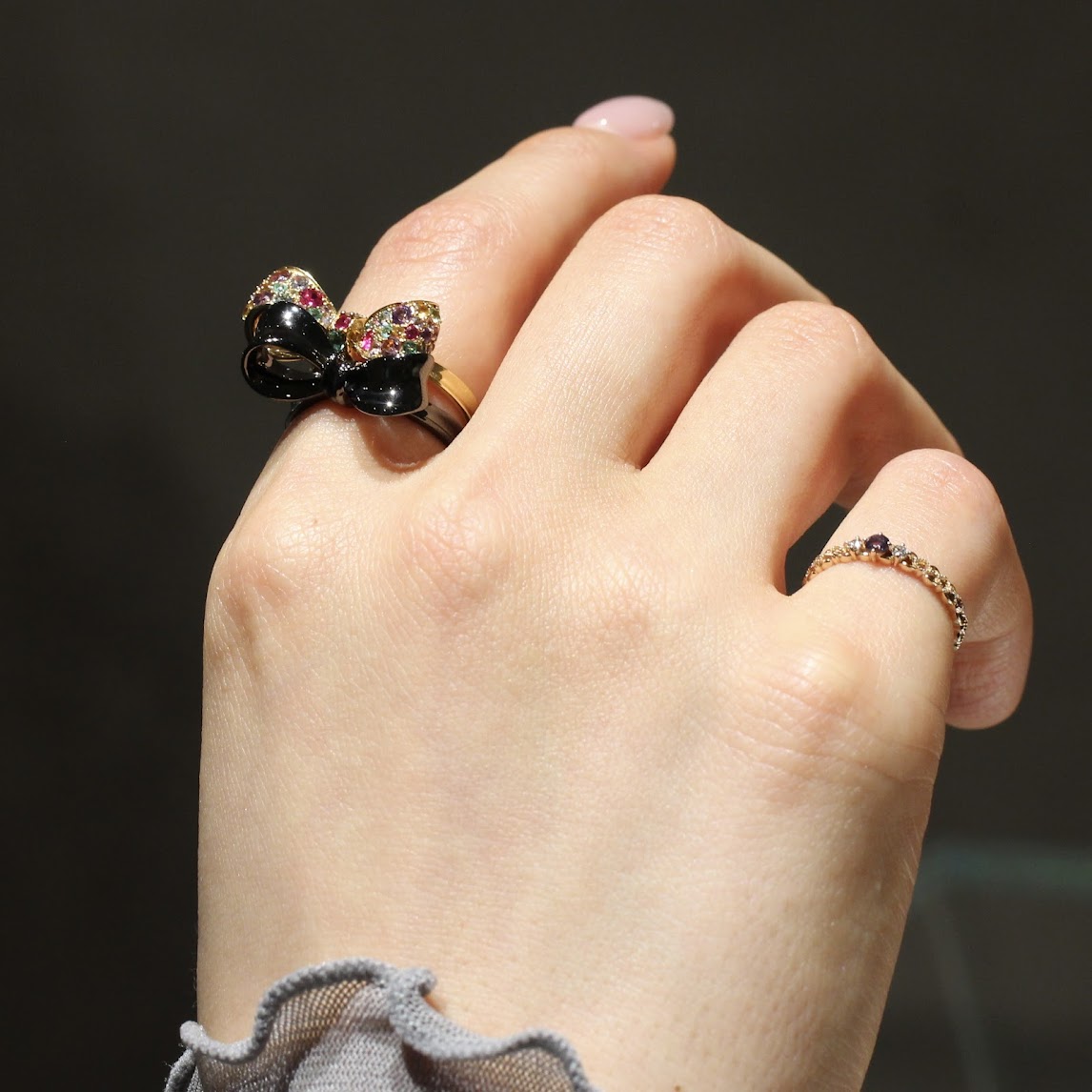 新作ブラックリュバンコーデ