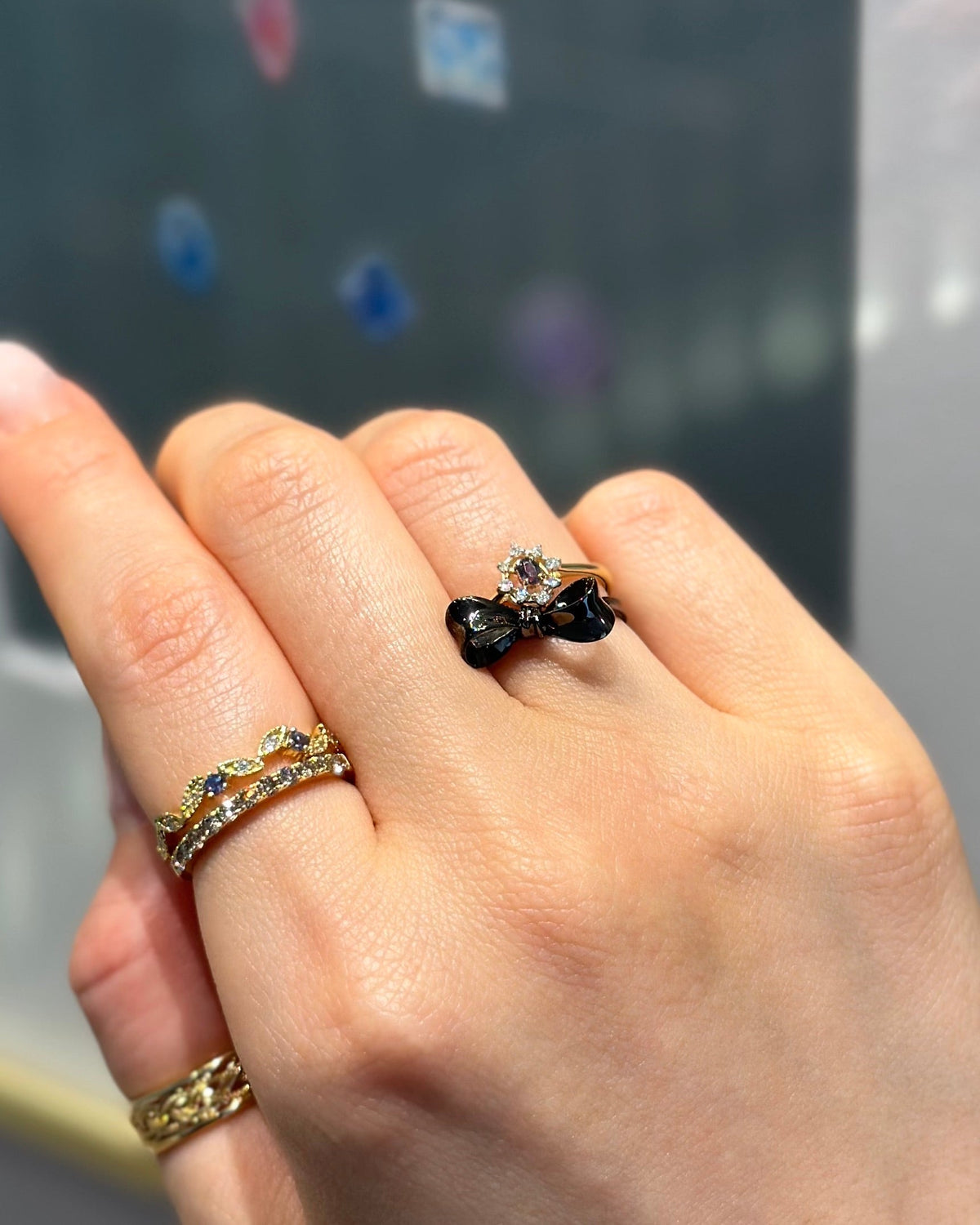 【深みのある色合いのフィルレットをメインにしたコーディネート】