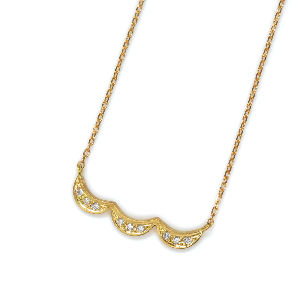 【在庫限り・即日発送】ダイヤモンド K18/PTネックレス・シフォン