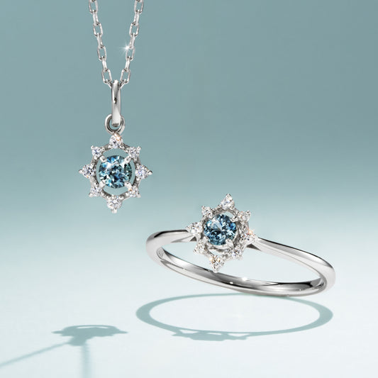 【名古屋店・数量限定】モンタナサファイア PT リング・フィルレット　