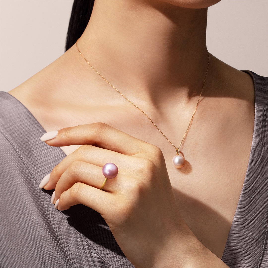 【店舗限定】淡水真珠 K18/PTペンダントトップ・コロン