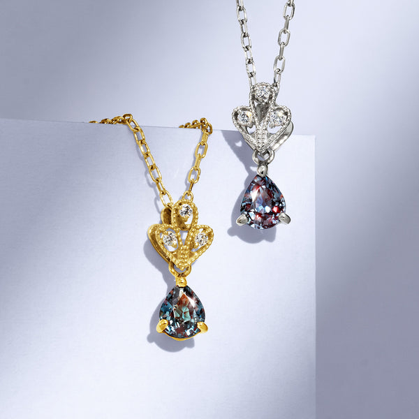 ベキリーブルーガーネットのペンダントトップ 店舗限定】ベキリーブルーガーネット K18/PTペンダントトップ・ジュディトS