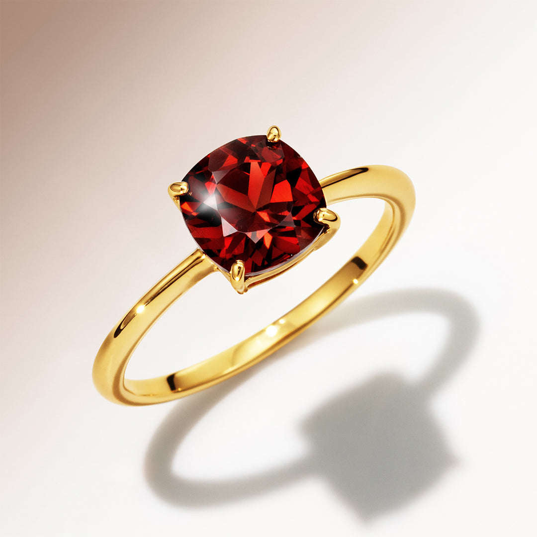 ガーネット  K10/K18/PTリング・セラム