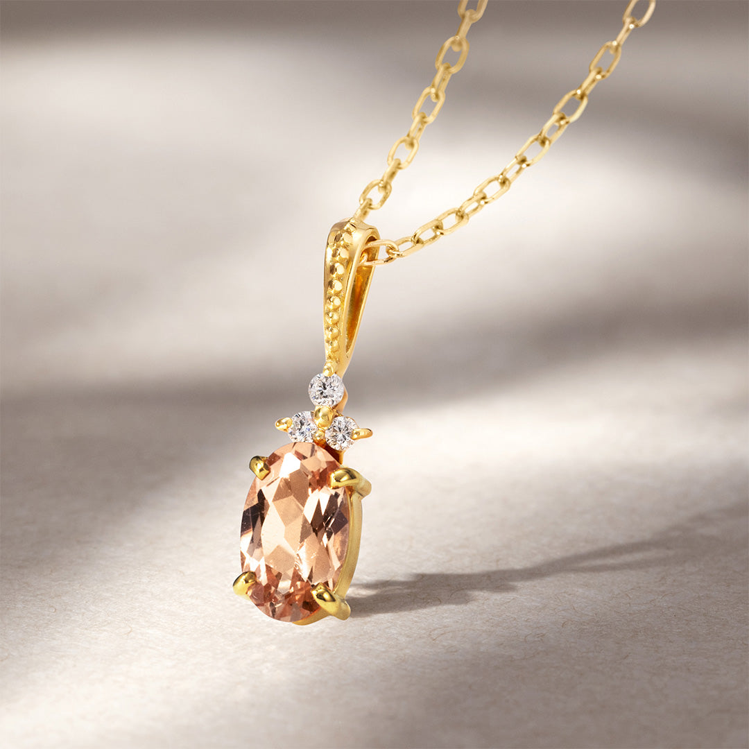 ビズー公式】インペリアル トパーズ ダイヤモンド K18(18金