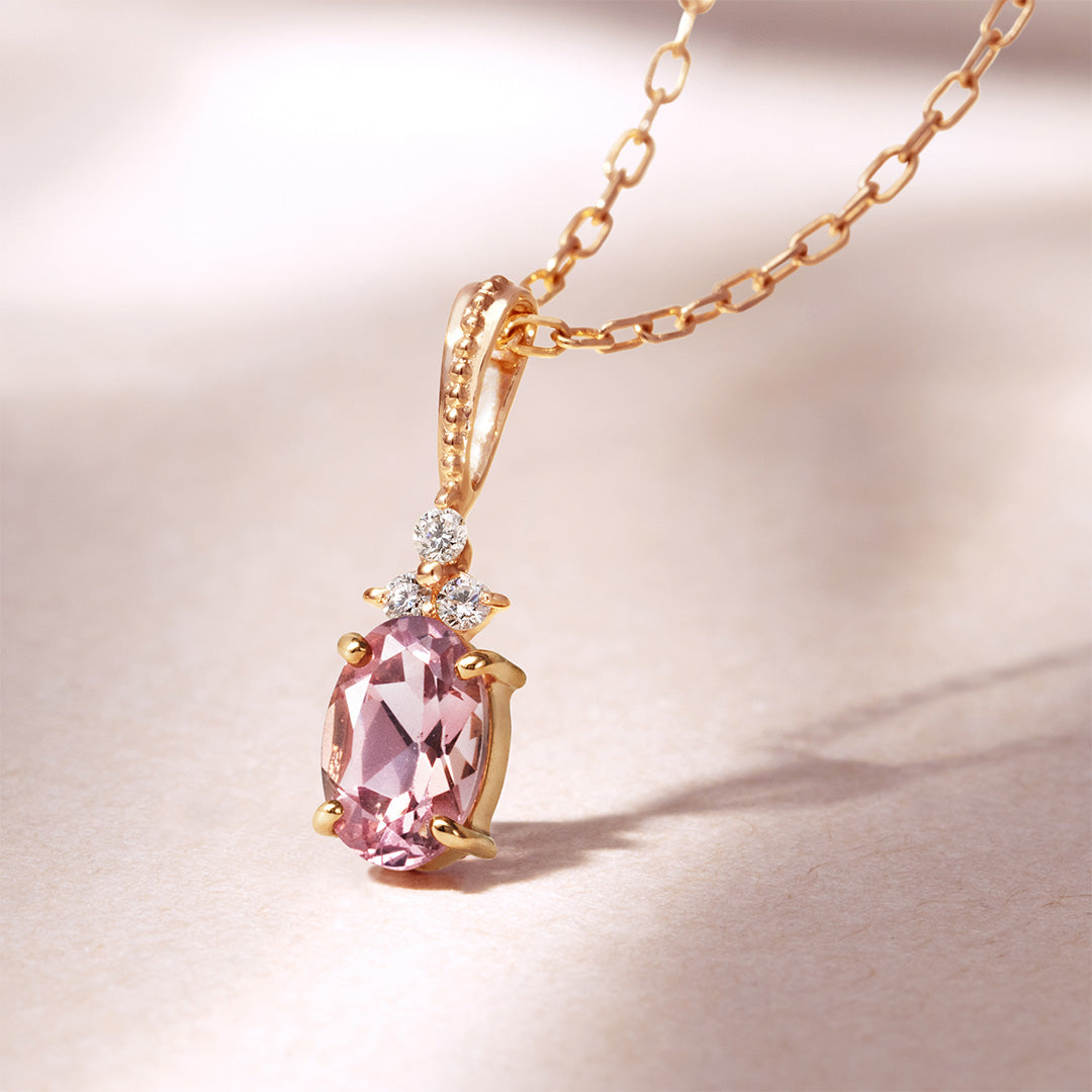 ビズー公式】シャンパンガーネット×ダイヤモンド K10/K18/PT