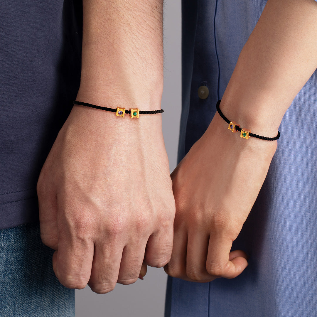 【即日発送】バースストーン SV925ブレスレットチャーム・ジェムキューブ（チャーム単品）