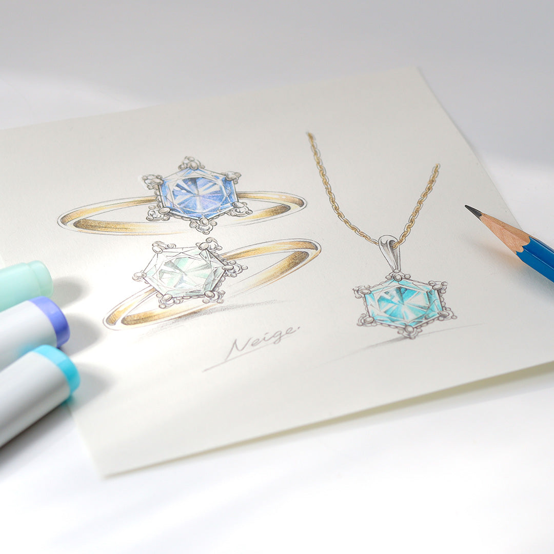 【在庫限り・即日発送】タンザナイト×ダイヤモンド K18/PTリング・イルネージュ