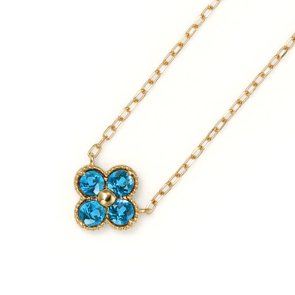 ビズー公式】アパタイト ラウンドカット K18(18金) ネックレス