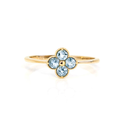 アクアマリン K10/K18/PTリング・アナイス