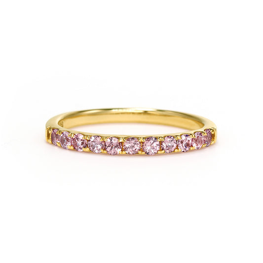 シャンパンガーネット(タンザニア産)K18/PTリング・エマ