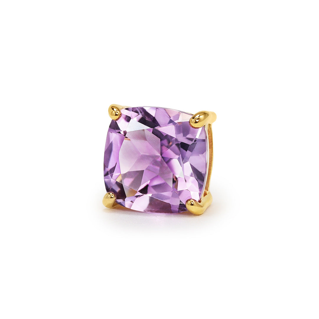 【即日発送】4カラーストーン シルバー925(K20イエローゴールドコーティング)ブローチ・セラム