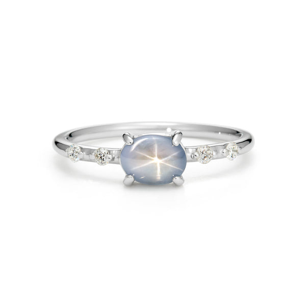 店舗限定】アイスブルースターサファイア PTリング・アクサンテール