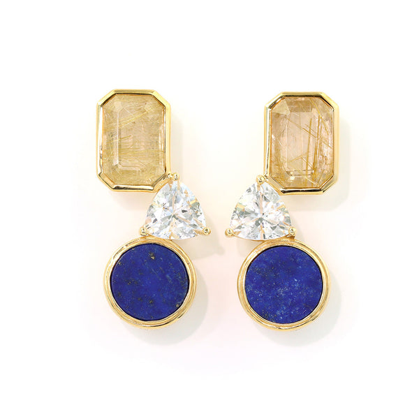 在庫限り・即日発送】ルチルクォーツ×マルチカラージュエル