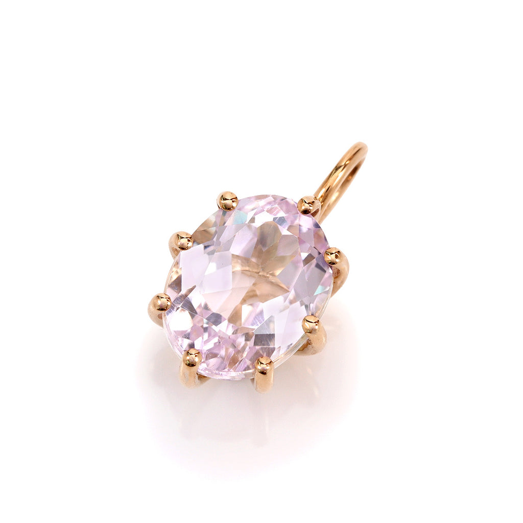 22,126円7/美品 K14WG クンツァイト13.82ct ダイヤ ペンダントトップ