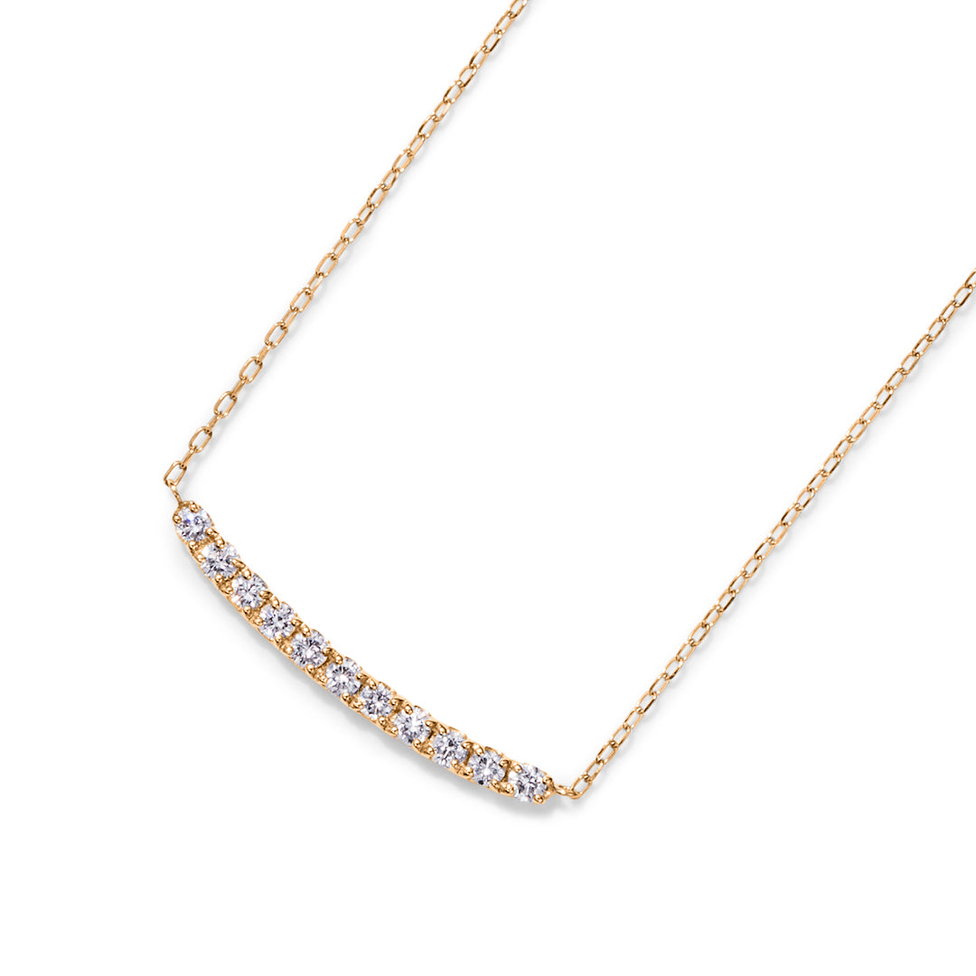 【即日発送】ダイヤモンド(SIクラス相当) K18/PTネックレス・エマ