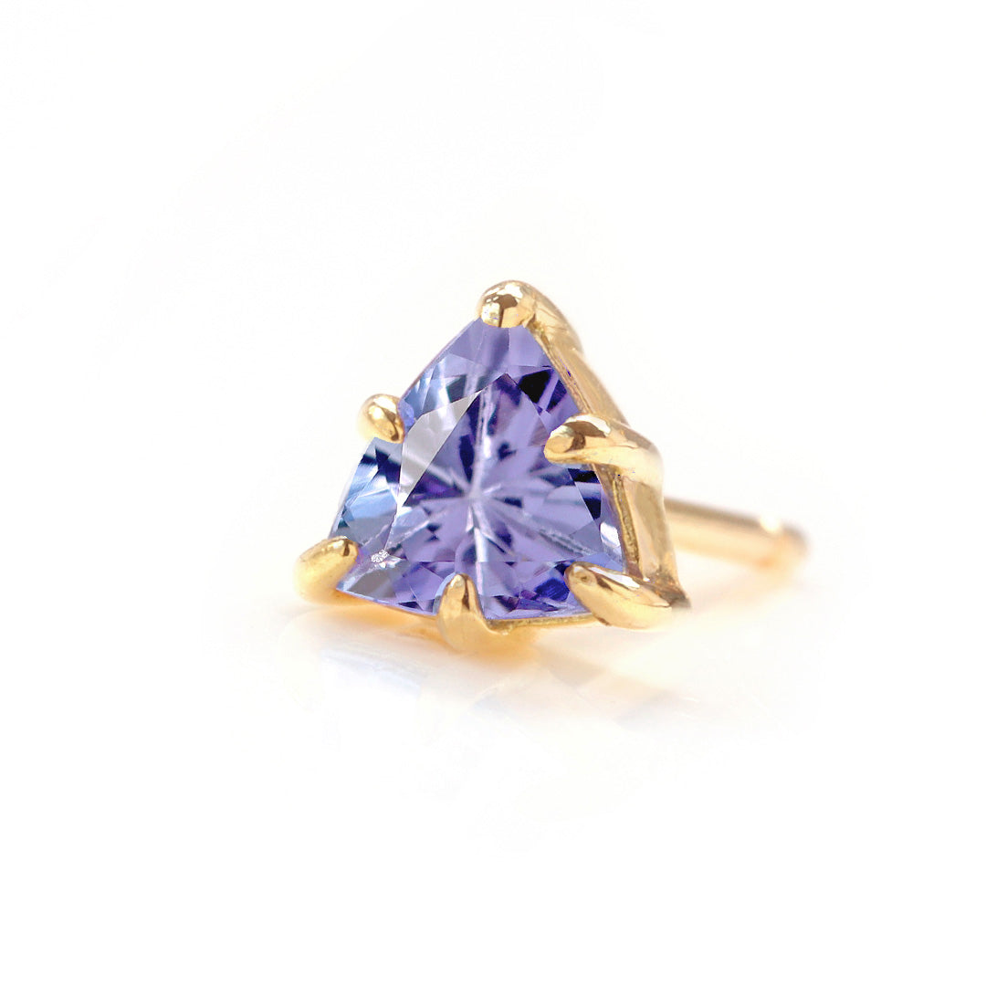 ビズー公式】タンザナイトK18(18金) PT ピアス(片耳) アミーユ | 希少