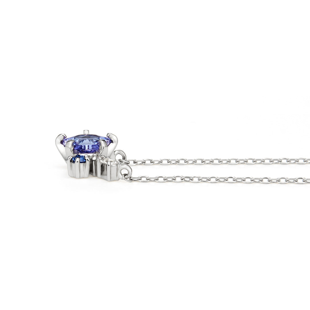 【即日発送・1/31まで期間限定】タンザナイト×マルチカラージュエル K10/K18/PTネックレス・ステラベル