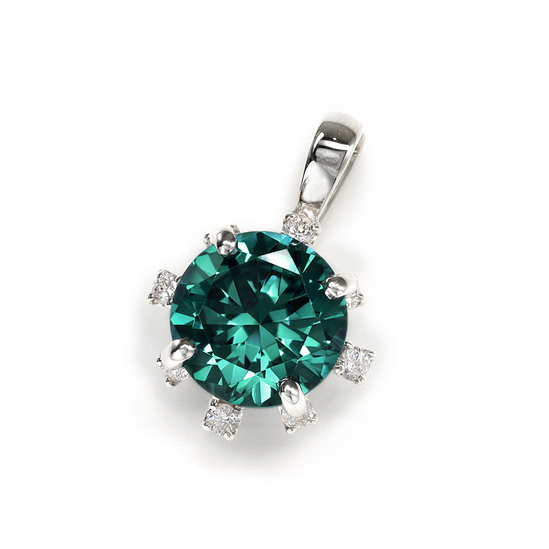 【即日発送】アレキサンドライト(ラボグロウン) K18/PTペンダントトップ・ルミリエム