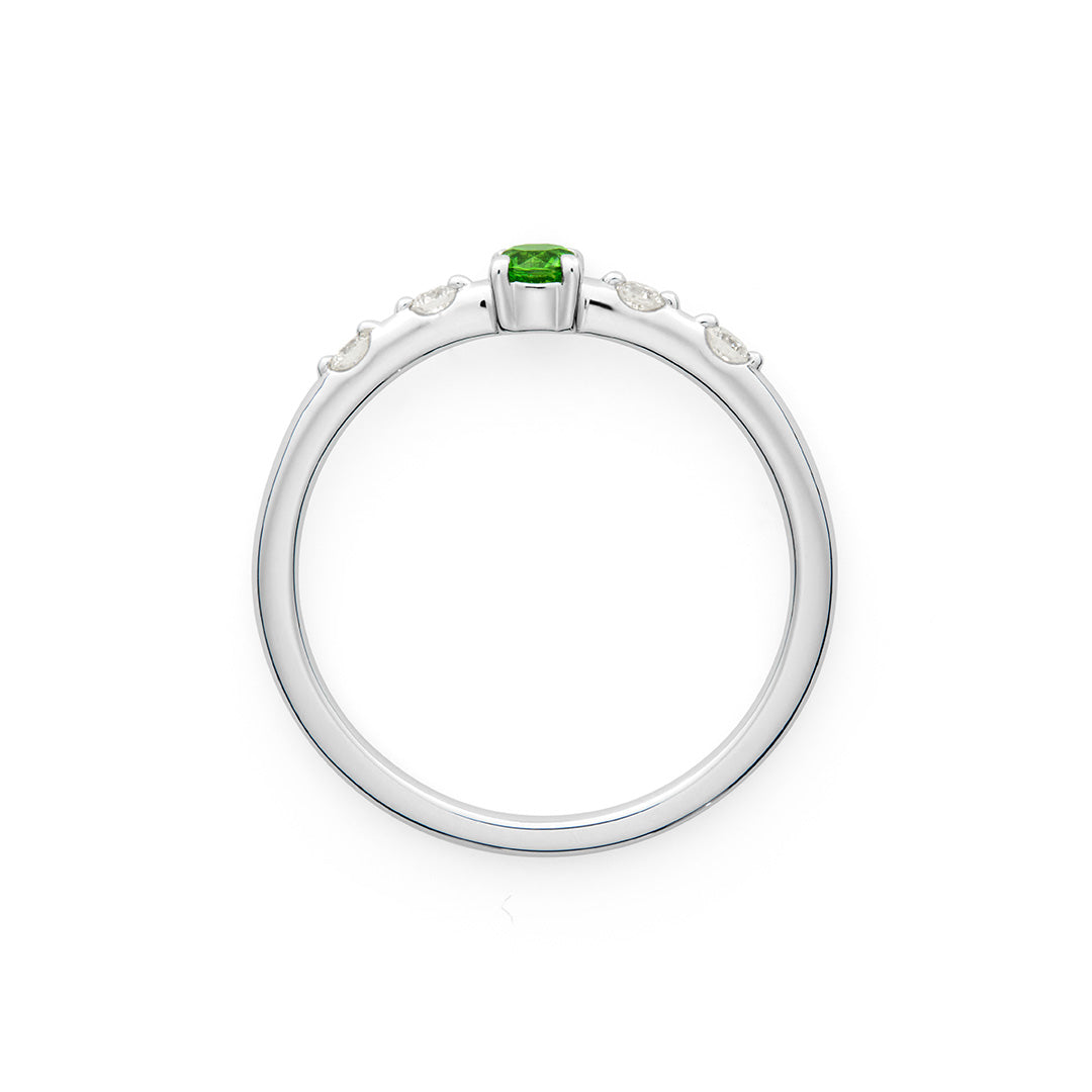 【即日発送】デマントイドガーネット K18/PTリング・アクサンテールプリンシパル