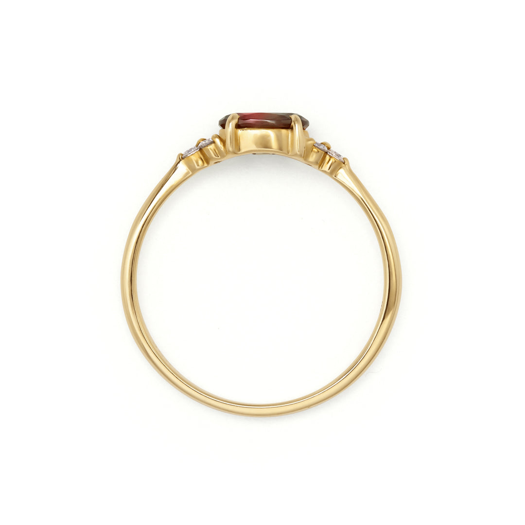 ビズー公式】カラーチェンジガーネット ダイヤモンド K18(18金) PT