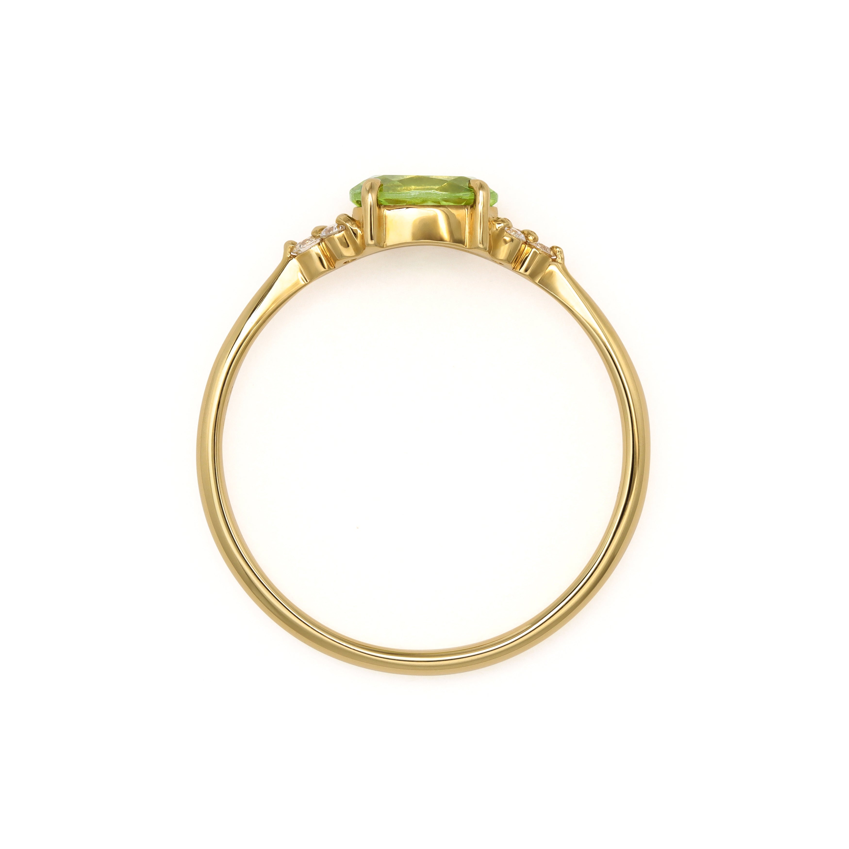 ビズー公式】ペリドット ダイヤモンド K18(18金) リング フラヴィ
