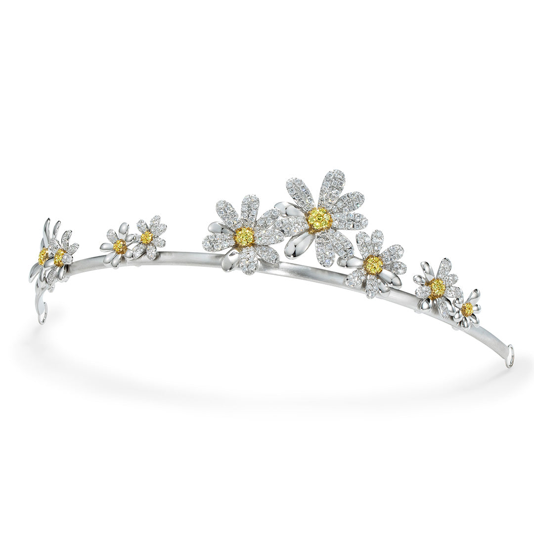 【店舗限定】ダイヤモンド×イエローサファイア×シルバー925×K18イエローゴールドティアラ・フルール