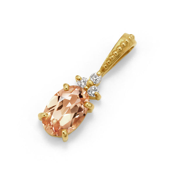 ビズー公式】インペリアル トパーズ ダイヤモンド K18(18金