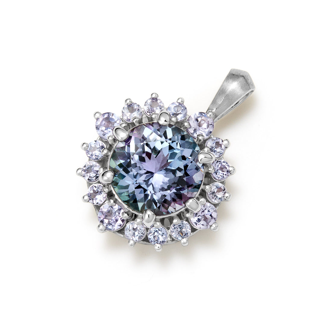 【GINZA SIX店先行販売】タンザナイト×タンザナイト K18/PTペンダントトップ・フロレゾン