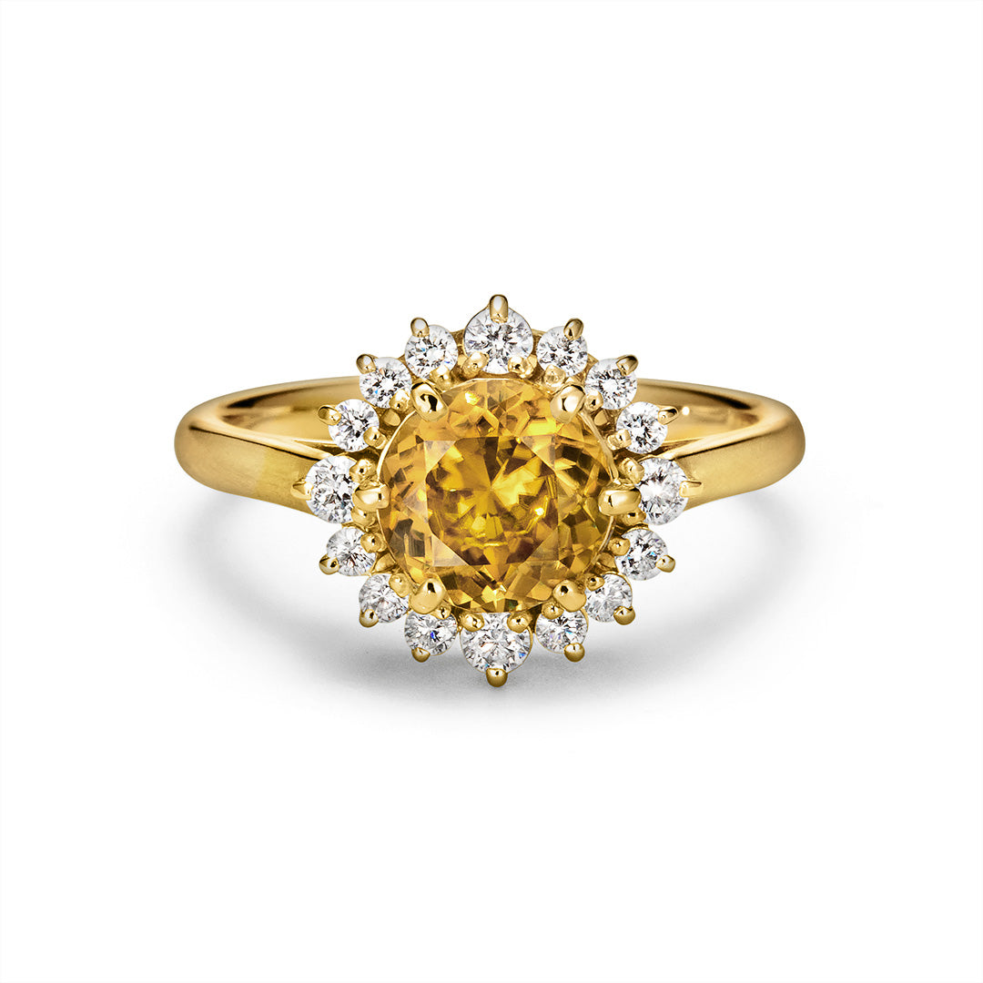 【GINZA SIX店限定】7カラーストーン×ダイヤ K18/PTリング・フロレゾン