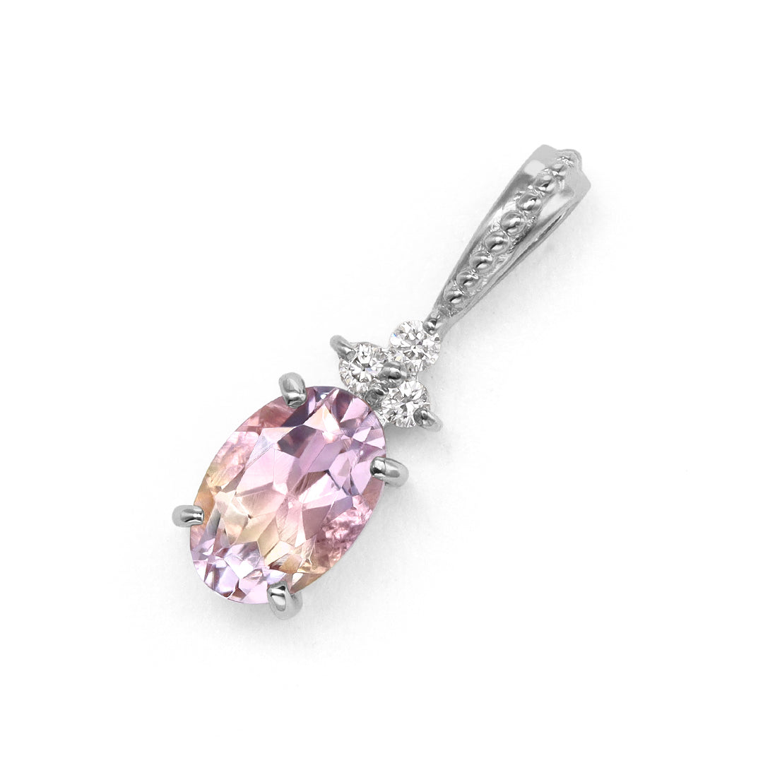 【即日発送】アメトリン×ダイヤモンド K10ペンダントトップ・フラヴィ