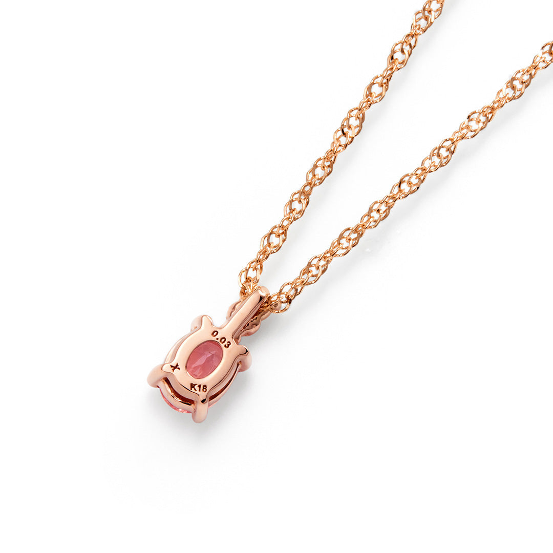 【店舗限定】パパラチアサファイア K18ネックレス・カルムナーレ