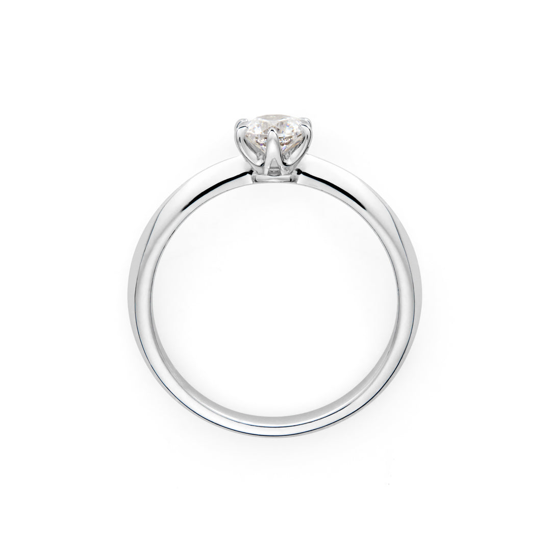 ダイヤモンド K18/PTリング・ソリティア