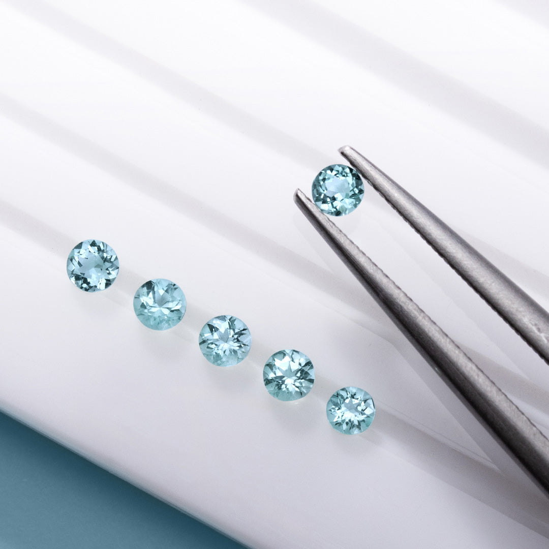 アクアマリン K10/K18/PTリング・エマL